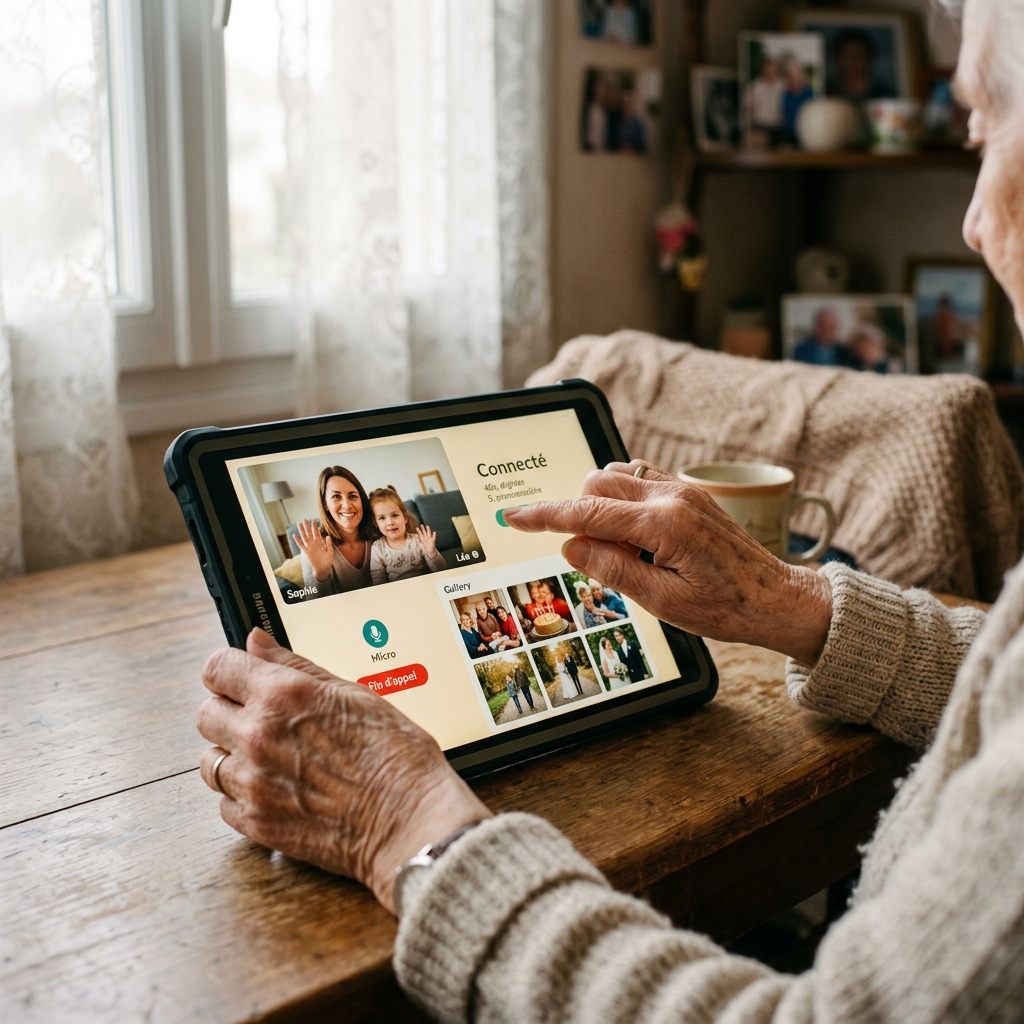 Tablette numérique pour résident EHPAD
